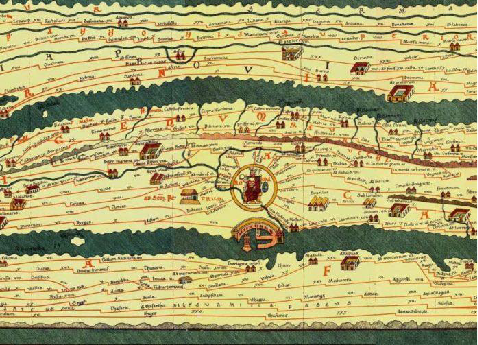 <strong>Рис. 17. Римская карта дорог (IV век)</strong>