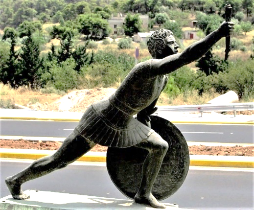 Рис. 4. Памятник воину-марафонцу Фидиппиду, который принес весть о победе афинян в Марафонской битве