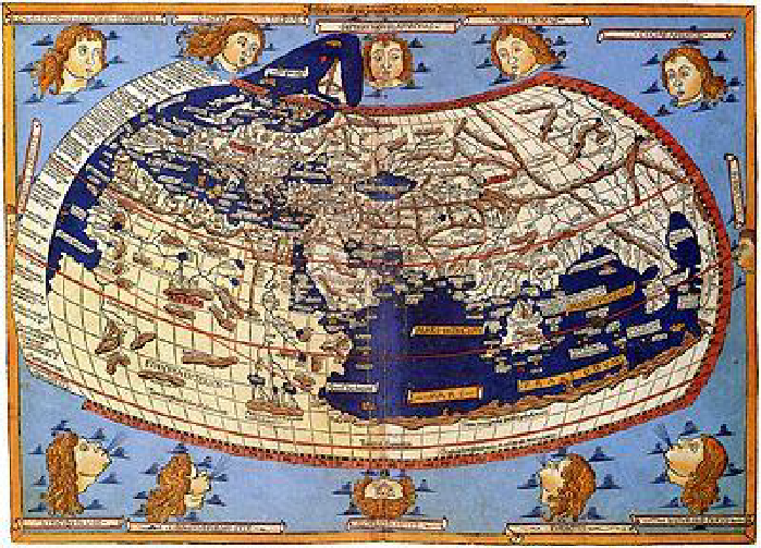 <strong>Рис. 16. Карта Птолемея (так её выполнил художник в 1482 году)</strong>
