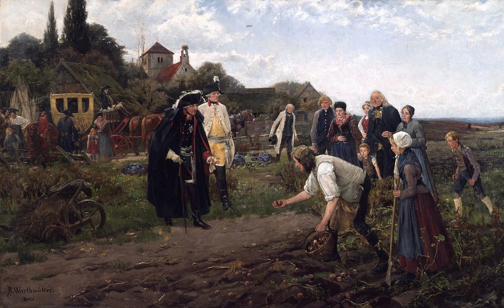 Рис. 6. Король повсюду: Фридрих II проверяет урожай картофеля. Вартмюллер Роберт 