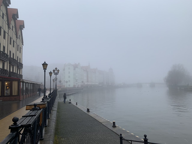 Рис. 7. Туман и осадки — типичная погода для Калининграда