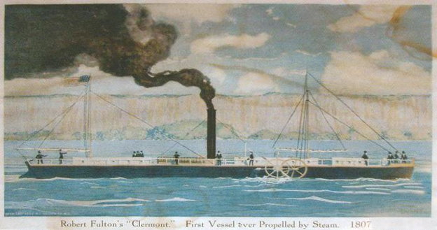 Рис. 6. Открытка с изображением парохода «Клермонт»