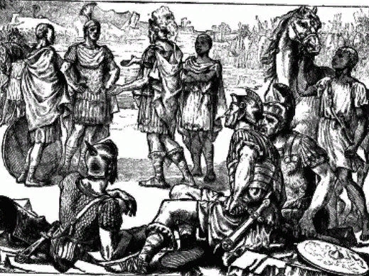 Рис. 5. Встреча Сципиона и Ганнибала при Заме. Гравюра XVI века