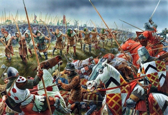 Рис. 4. Битва при Креси. 1346 г.