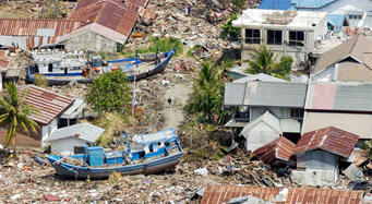 Рис. 3. Последствия цунами 2004 г.