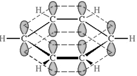 Рисунок 3. Схема делокализации π электронов