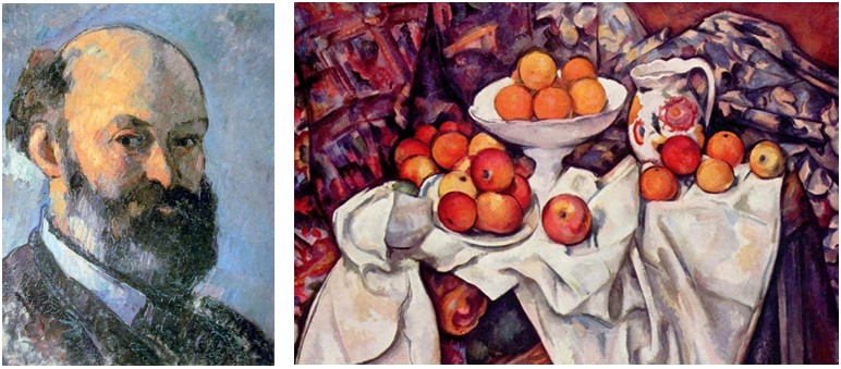 Рис. 22. Поль Сезанн (1839–1906 гг.) и его «Натюрморт с яблоками и апельсинами»